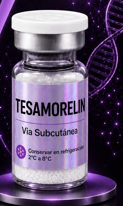 Fotografía del frasco de Tesamorelina